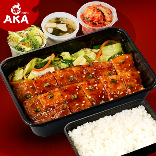 AKA80033341 ชุดหมูสามชั้นสไปซี่โกชูจัง